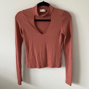 SOLD Aritzia Wilfred Free Long Sleeve Keyhole Top
